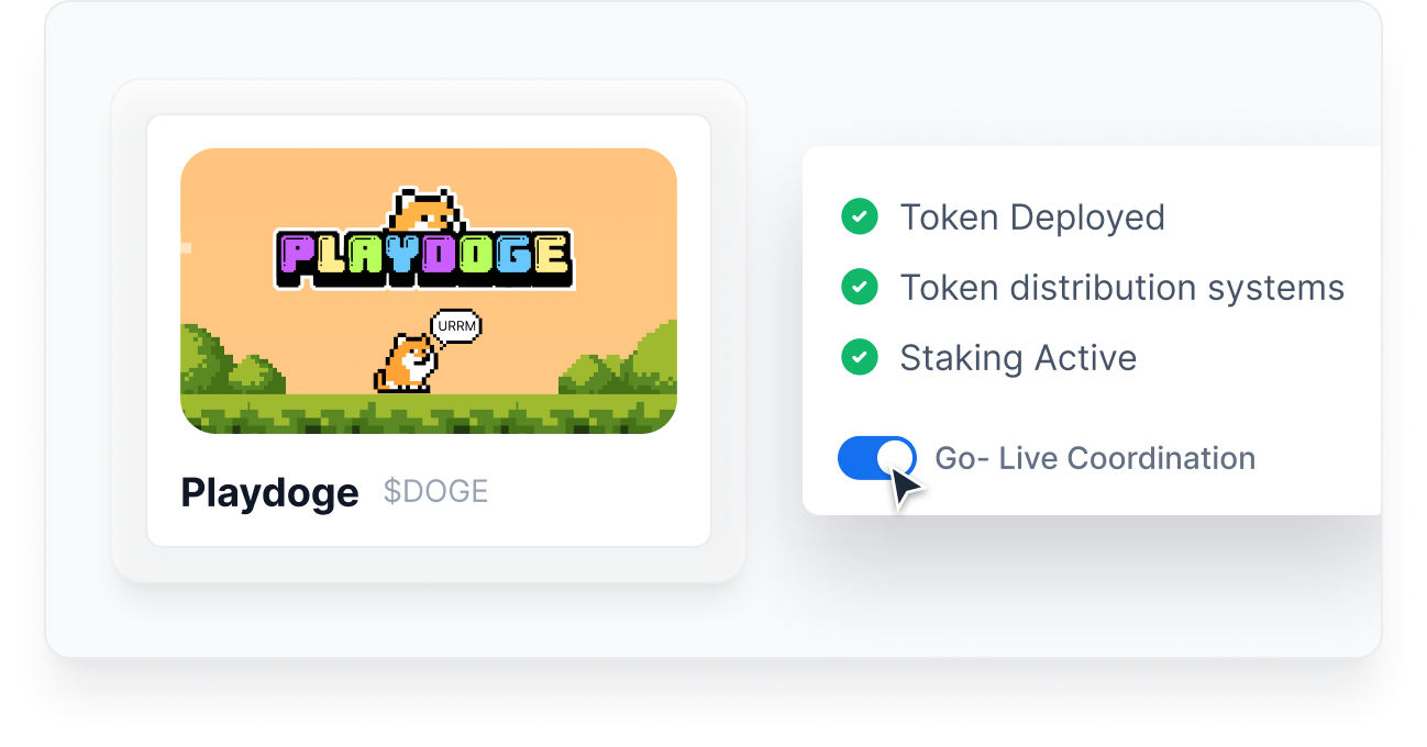 Staking Go-Live Coordination